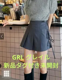GRL グレイル サイドリボンプリーツミニスカート[gn282] Lサイズ