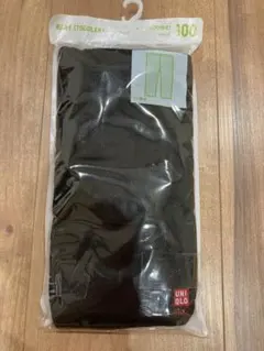 UNIQLO ベビー リブ素材レギンス 10分丈 ブラック 100センチ　黒色