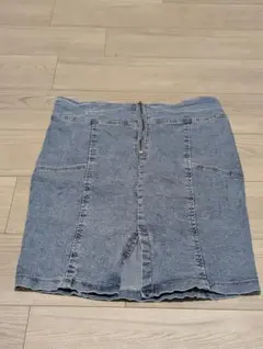 デニムタイトスカート XL ライトブルー