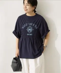 カレッジプリントシャーリングプルオーバー AMERICANHOLIC