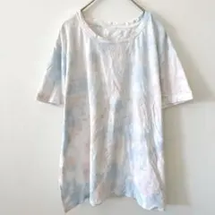 ダンスキン タイダイ 半袖 パステル Ｔシャツ XL ピンク青 ビッグサイズのサムネイル