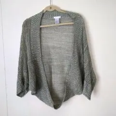 gu ドルマンスリーブ メッシュ カーディガン M