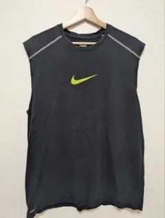 NIKE FIT DRY ノースリーブシャツ L ビッグロゴ ランニング ジムのサムネイル