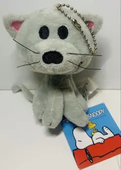 タグ付き未使用　スヌーピー ファーロン ボールチェーン付き ぬいぐるみマスコット