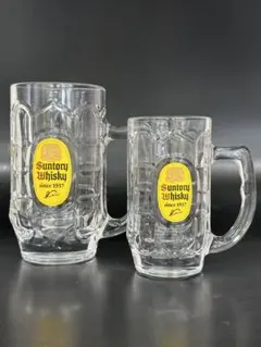 【美品】角ハイジョッキ375ml と角メガジョッキ700mlの2個セット