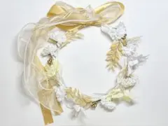 ハウステンボス 花冠 花かんむり ホワイト ゴールド