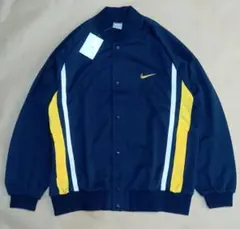 【未使用】Nike ウォームアップジャケット Lサイズネイビー/イエロー