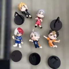 アニメキャラクター ミニフィギュア 5体セット　ヒロアカ　ハイキュー