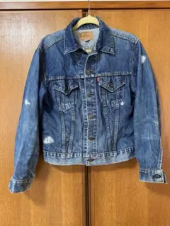リーバイス BIG E 70505 44 デニムジャケット　 ビッグサイズ 60's Levi's 70505 BIG-E デニムジャケット 良雰囲気 表記(44