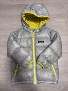 patagonia ダウンコート シルバー/イエロー