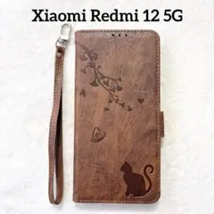 ❣️Redmi 12 5G ケース 手帳型 猫 スタンド機能 カード収納