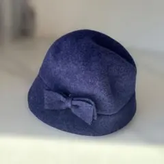 レディースウールハット　岡田美里のｍｉｌlｉｅｓｅｖａｌｄｓｅｎ　紺色