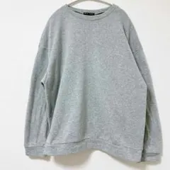値下げ歓迎 SHEIN【L】バックプリント スウェット トレーナー グレー