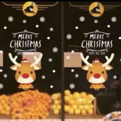 クリスマス　ウォールステッカー　トナカイ nuks　窓　シール　ステッカー　飾り
