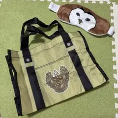 ハイキュー‼︎ ガチャ　梟谷学園高校エコバッグ　アカアシフクロウアイマスク