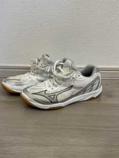Mizuno バレーボールシューズ ホワイト シルバーのサムネイル
