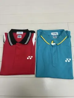 YONEX ゲームシャツ 2枚セット 赤 青