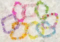 カラフル　子供用ビーズブレスレット　キッズ　セット