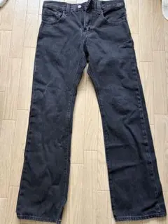 Levi's 517 ブラックデニム ブーツカット W28 L30 フレア