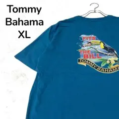 【一点物】Tommy Bahama Tシャツ ブルー XL バックプリント