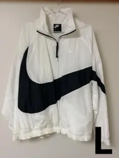 【NIKE】ウーブン ナイロンジャケット ビッグスウォッシュ　L 白