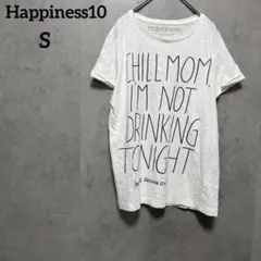 Happiness10 ハピネス　Tシャツ 半袖　S 袖ロールアップ