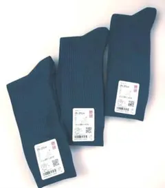 UNIQLO☆ユニクロダークブルーソックス 3足セット 25-27cmのサムネイル
