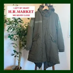 H.R.MARKET カーキ ミリタリーアウター ロングコート