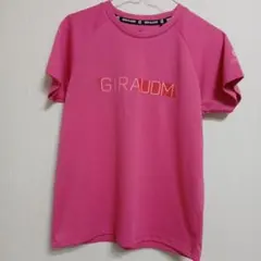 GIRAUDM ピンク トレーニングシャツ