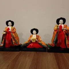 久月 特選雛人形 三人官女