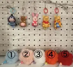 くまのプーさんフレンズ　2WAYキーホルダー　アンブレラマーカー　⭐️5セット⭐️
