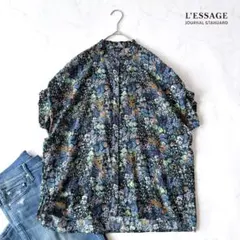 美品ジャーナルスタンダードレサージュ DEVEAUX/ドットタックスリーブシャツのサムネイル