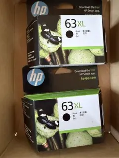 【新品】純正インクカートリッジ　HP63XL ブラック増量 2個のサムネイル