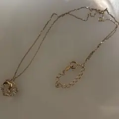 canal4°C ダイヤモンド風装飾 ハート ネックレス