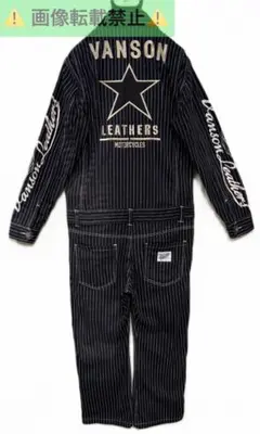 ＊VANSON ワンスター ウォバッシュ オールインワン つなぎ M