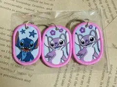 ディズニー　タグキーホルダー　スティッチ＆エンジェル×2★