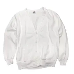 専用 USA製 JERZEES スウェットカーディガン ホワイト 白 90sのサムネイル
