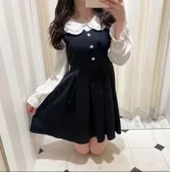 evelyn 花ビジューワンピース