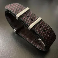 ファブリックナイロンNATO　レッドスポット　22mm