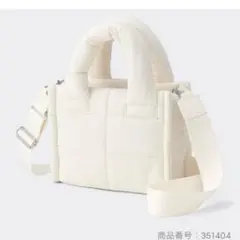 未使用　GU パフミニショルダーバッグ　ホワイトのサムネイル