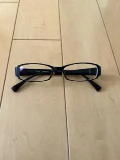 ブラックメタル スクエア メガネ JINS