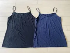 UNIQLO airizm,ヒートテック　キャミソール 黒、ネイビーXXL
