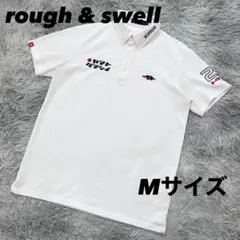 美品　ラフアンドスウェル　ポロシャツ　半袖　ホワイト　ヤマトダマシイ　M