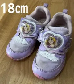 プリンセス ラプンツェル 光る靴 キッズスニーカー 18㎝　ムーンスター