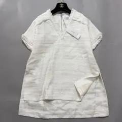 新品タグ付き ADORE アドーア ファンシーツィードブラウス 完売品 白 38