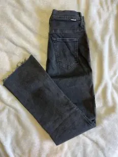 新品未使用 MOTHER インサイダークロップステップフライ デニム 26 黒 楽天市場】◇ MOTHER マザー インサイダークロップステップフレイ