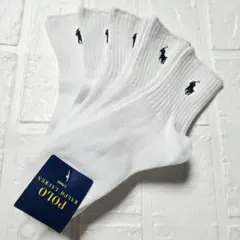 新品★ポロラルフローレン 白ソックス 5足セット19～21cm