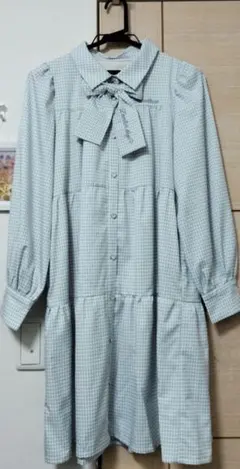 メゾピアノ リボンティアードワンピース Lサイズ