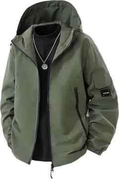 3XL ジャケット メンズ ウインドブレーカー 軽量 薄手 ジャンパー 撥水