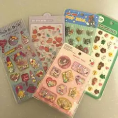 キャラクター　ウォーター　シール 5枚セット